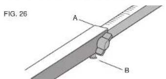 DEWALT DW7461 - Étalonnage de laJAuge à onglets -Fig.27 - 1