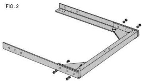 DEWALT DW7460 - PASO 2. Ensemble los support laterales a un soporte del extremo (Fig. 2). - 1