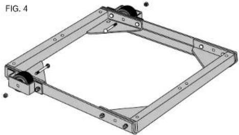 DEWALT DW7460 - PASO 5. Ensemble las ruedas en las cajas (Fig. 4). - 1