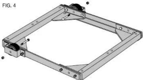 DEWALT DW7460 - STEP 5. Assemble wheels into housings (Fig. 4). - 1