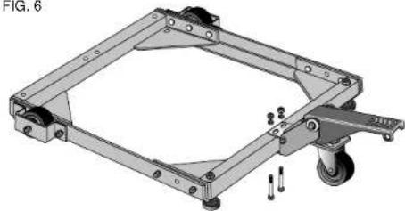 DEWALT DW7460 - STEP 7. Attach Castor sub-assembly (Fig. 6). - 1