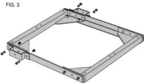 DEWALT DW7460 - PASO 3. Ensemble las cajas de las ruadas y el soporte de extremo remanente (Fig. 3). - 1