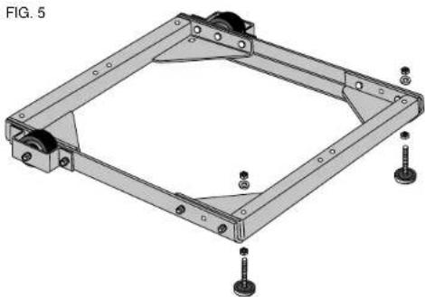 DEWALT DW7460 - PASO 6. Instale las bases de ajuste (Fig. 5). - 1
