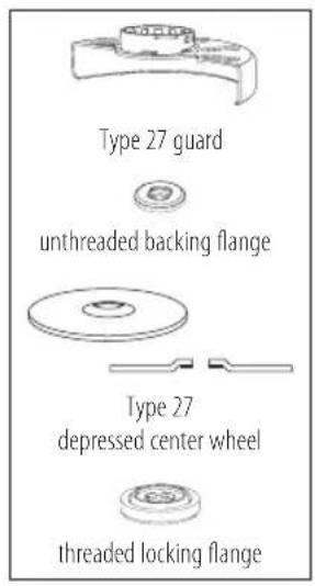 DEWALT DCL043 - 4.5" (115 mm) and 6" (150 mm) Grinding Wheels - 1