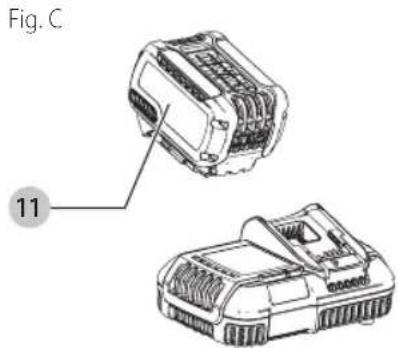 DEWALT DCL043 - Chargement du bloc-piles (Fig. A, C) - 1