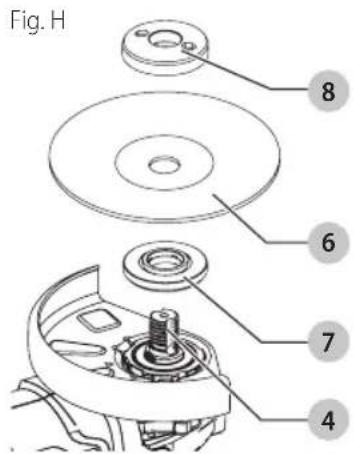 DEWALT DCL043 - Mounting Non-Hubbed Wheels (Fig. H) - 1