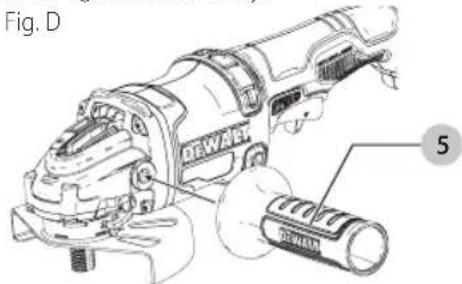 DEWALT DCL043 - Attaching Side Handle (Fig. D) - 1