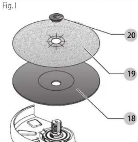 DEWALT DCL043 - Mounting Sanding Backing Pads (Fig. A, I) - 1