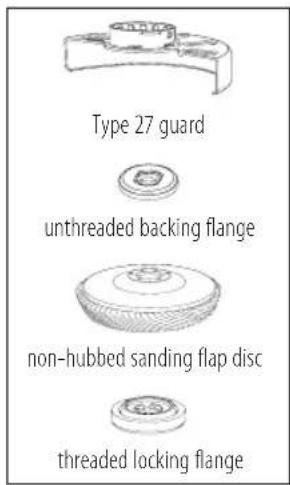 DEWALT DCL043 - 4.5'' (115 mm) and 6'' (150 mm) Sanding Flap Discs - 1