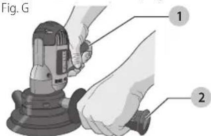 DEWALT DWE6401DS - Position correcte des mains (fig. g) - 1