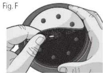 DEWALT DWE6401DS - Attaching Abrasive Disc (Fig. F) - 1