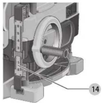 DEWALT DW735X - Réglage de la profondeur (Fig. G) Échelle de réglage de la profondeur(Fig. G) - 1