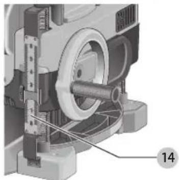 DEWALT DW735X - Escala de Ajuste de la Profundidad (Fig. G) - 1