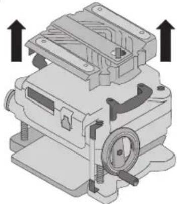 DEWALT DW735X - Para Cambiar las cuchillas de la Cepilladora (Fig. P-U) - 1