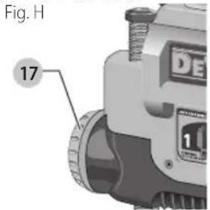 DEWALT DW735X - Turret Stop (Fig. H) - 1