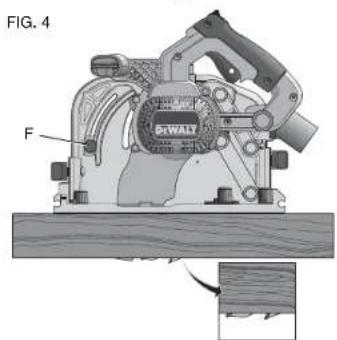 DEWALT DWS520SKH - Adjusting the Riving Knife (Fig. 3) - 1
