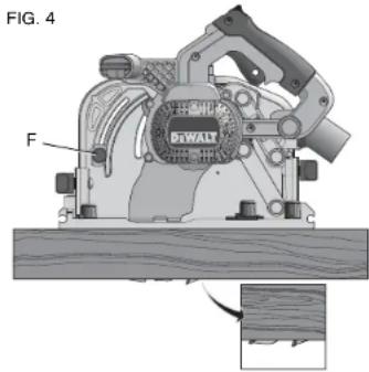 DEWALT DWS520SKH - Ajuste de la Navaja Separadora (Fig. 3) - 1