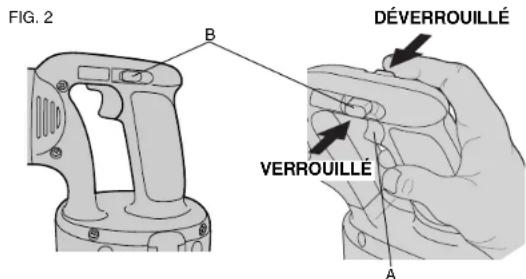 DEWALT DC380K - Interrupteur (à vitesse variable) (Fig. 2) - 1
