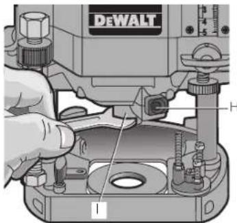 DEWALT DW625 - BIT INSTALLATION AND REMOVAL (FIG. 3, 4) - 1