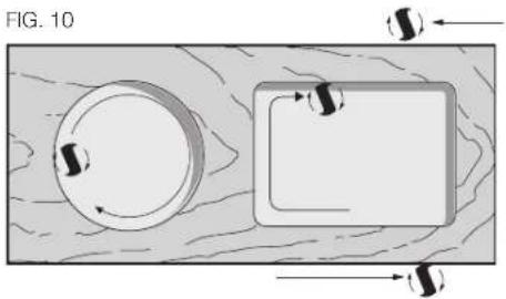 DEWALT DW625 - Sens de l'alimentation (Fig. 9, 10) - 2