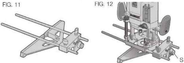 DEWALT DW625 - Using the Edge Guide (Fig. 11, 12) - 1