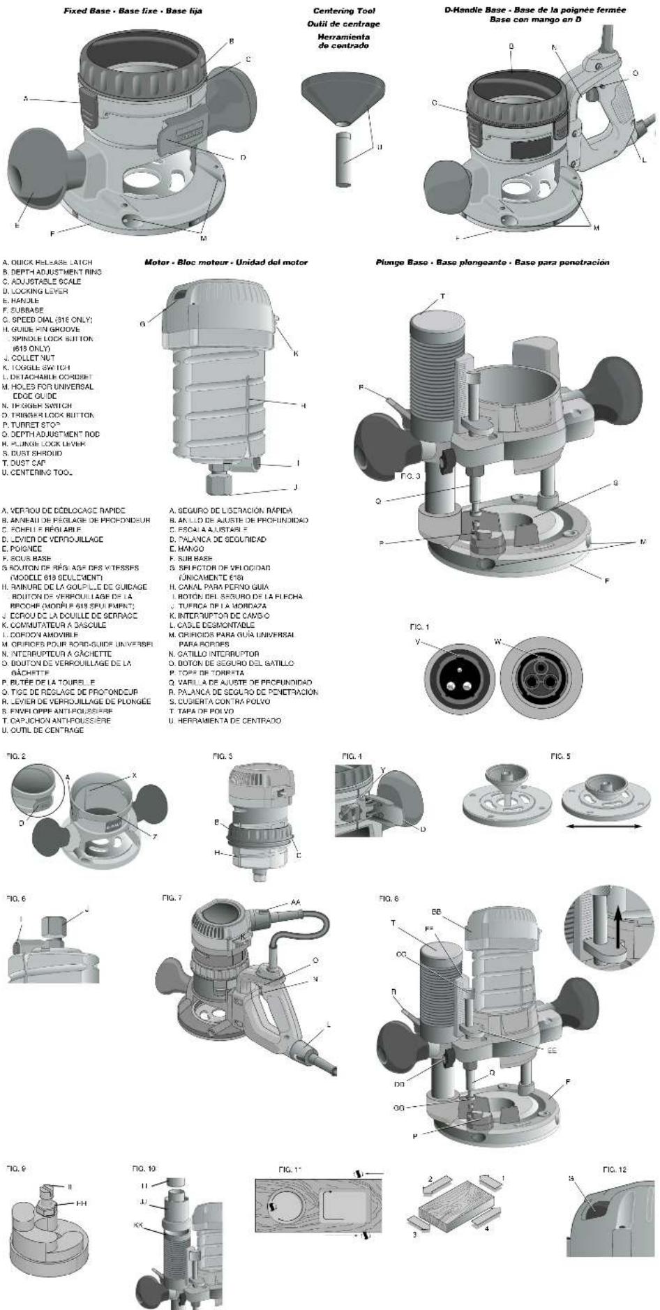 DEWALT DW616M - Consignes de sécurité concernant tous les outils - 1