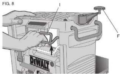 DEWALT DW734 - Reglage de precision - 1