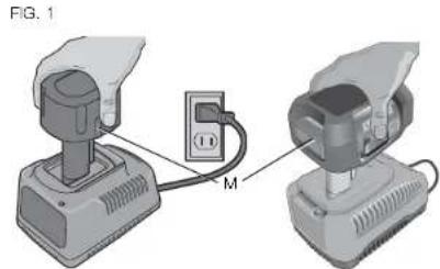 DEWALT DC827KL - Procédure de charge (Fig. 1) - 1