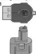 DEWALT DC614KA - Installing and Removing the Battery Pack - 1