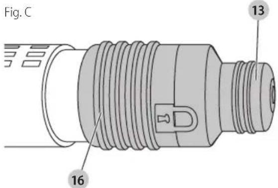 DEWALT D25651K - Inserción y desmontaje de accesorios estriados (Fig. C) - 1