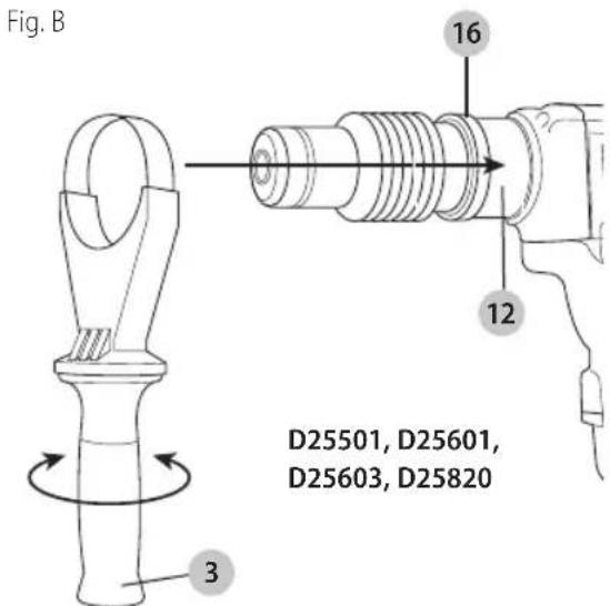 DEWALT D25553K - Agarraderalateral(Fig.B) - 1