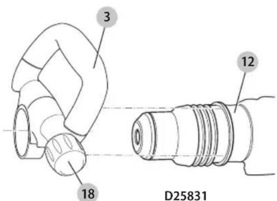 DEWALT D25553K - Poignée latérale (fig. b) - 2
