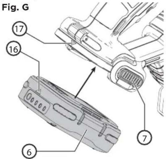 BLACK & DECKER BCS601 - Installing and removing the GoPak 2 in 1 battery in a power tool (Fig.G) - 2