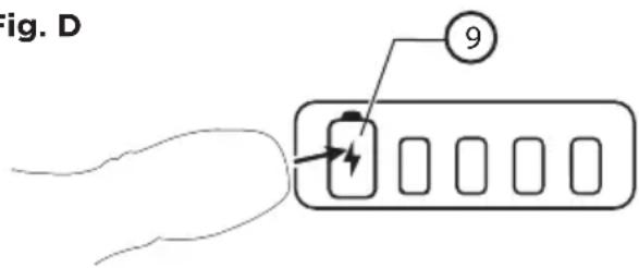 BLACK & DECKER BCS601 - State of charge indicator (Fig. D) - 2
