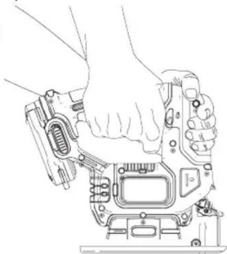 BLACK & DECKER BCS601 - Правильне положення рук (Рис. I) - 3