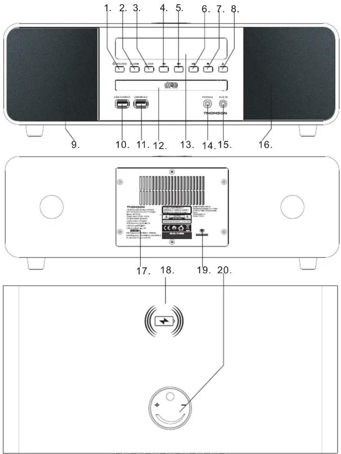 THOMSON MIC201IBT - Contenuto della confezione - 1