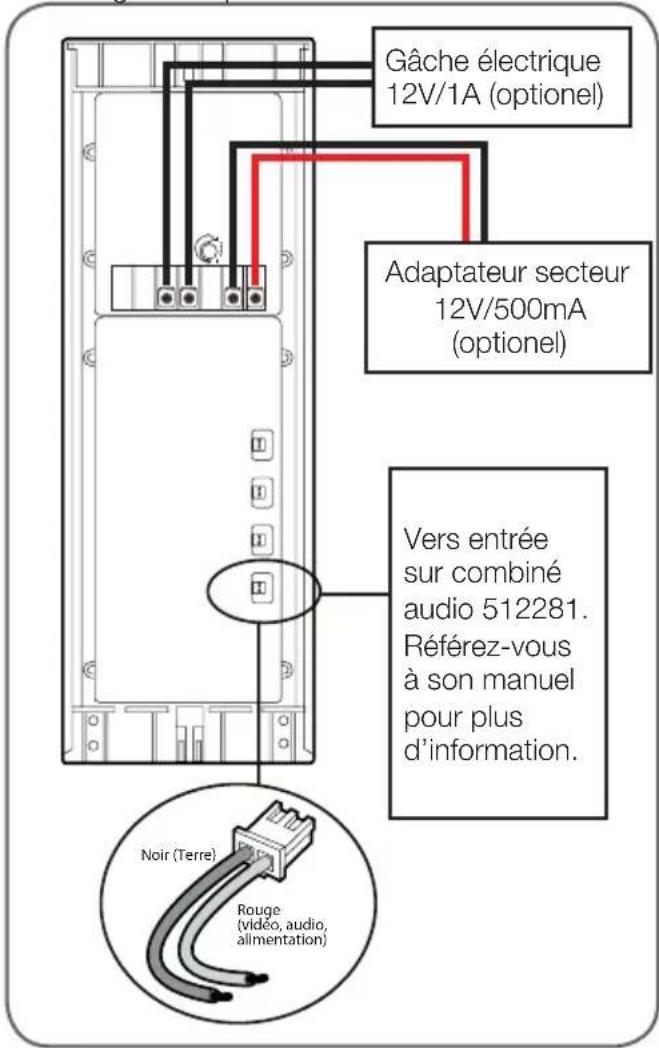 THOMSON 512280 - Entre la platine de rue et une gâche électrique (option) - 1