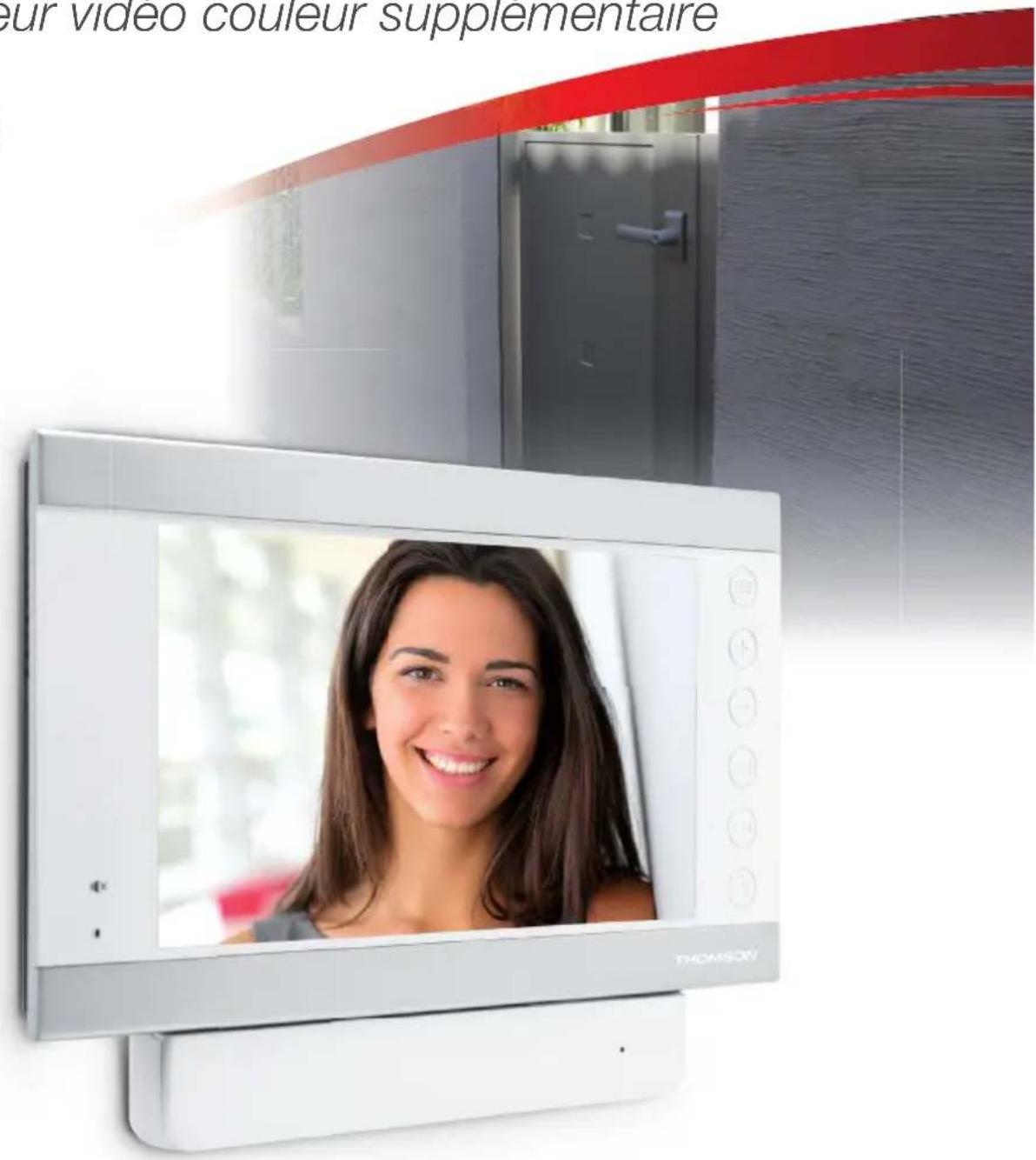 THOMSON 512265 - FR Moniteur vidéo couleur supplémentaire 18cm - 1