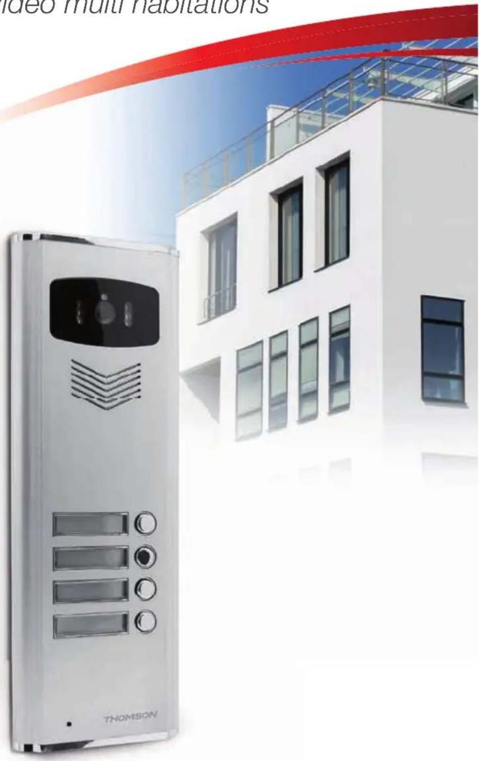 THOMSON 512284 - FR Platine de rue vidéo multi habitations - 1