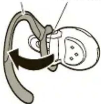 MOTOROLA H720 - installation du casque sur l'oreille gauche - 1