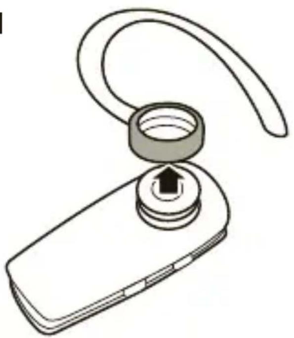 MOTOROLA H520 - uso con un gancho para oreja - 1