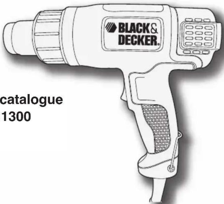 BLACK & DECKER HG1300 - 1