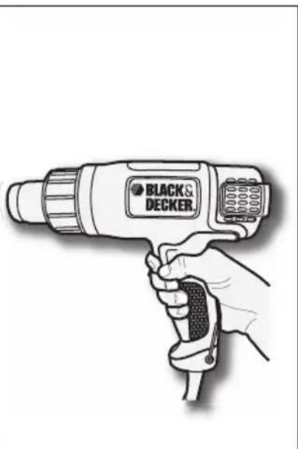 BLACK & DECKER HG1300 - DÉCAPAGE DE LA PEINTURE - 2