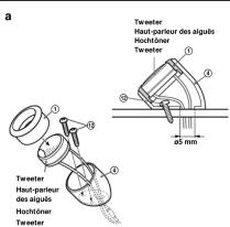 a Tweeter Hout-parleur des alguls Hochtöner Tweeter Hout-parleur des alguls Hochtöner Tweeter 45 mm