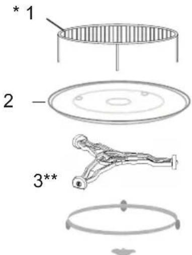 AMICA XType AMMB44E2GCB - TURNTABLE INSTALLATION - 1