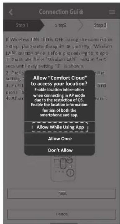 PANASONIC CSZ25XKEW - Connection network using AP mode (method 2) - 2