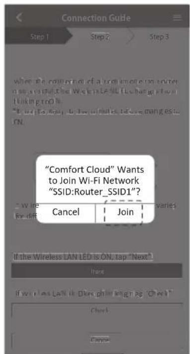PANASONIC CSZ25XKEW - Connection network using AP mode (method 2) - 6