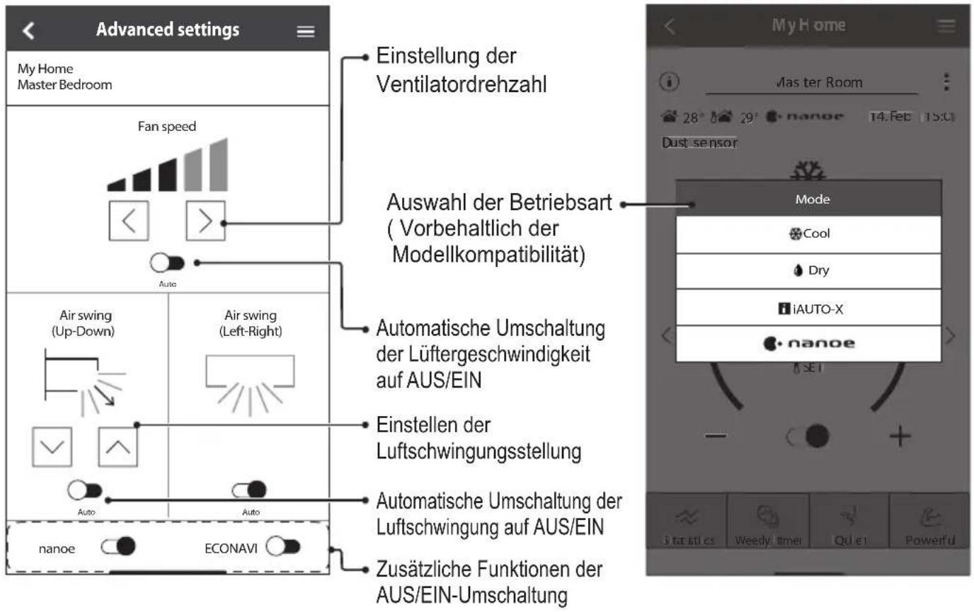 PANASONIC CSZ25XKEW - Starten Sie die Anwendung - 6