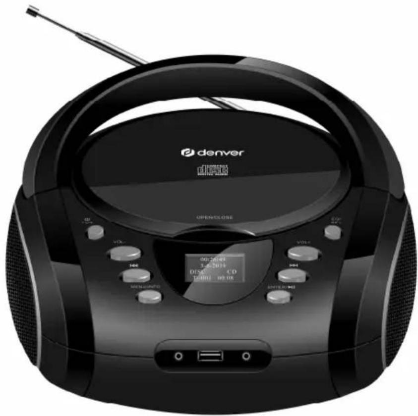 DENVER TDB10 - Draagbare cd-speler TDB-10 - 1