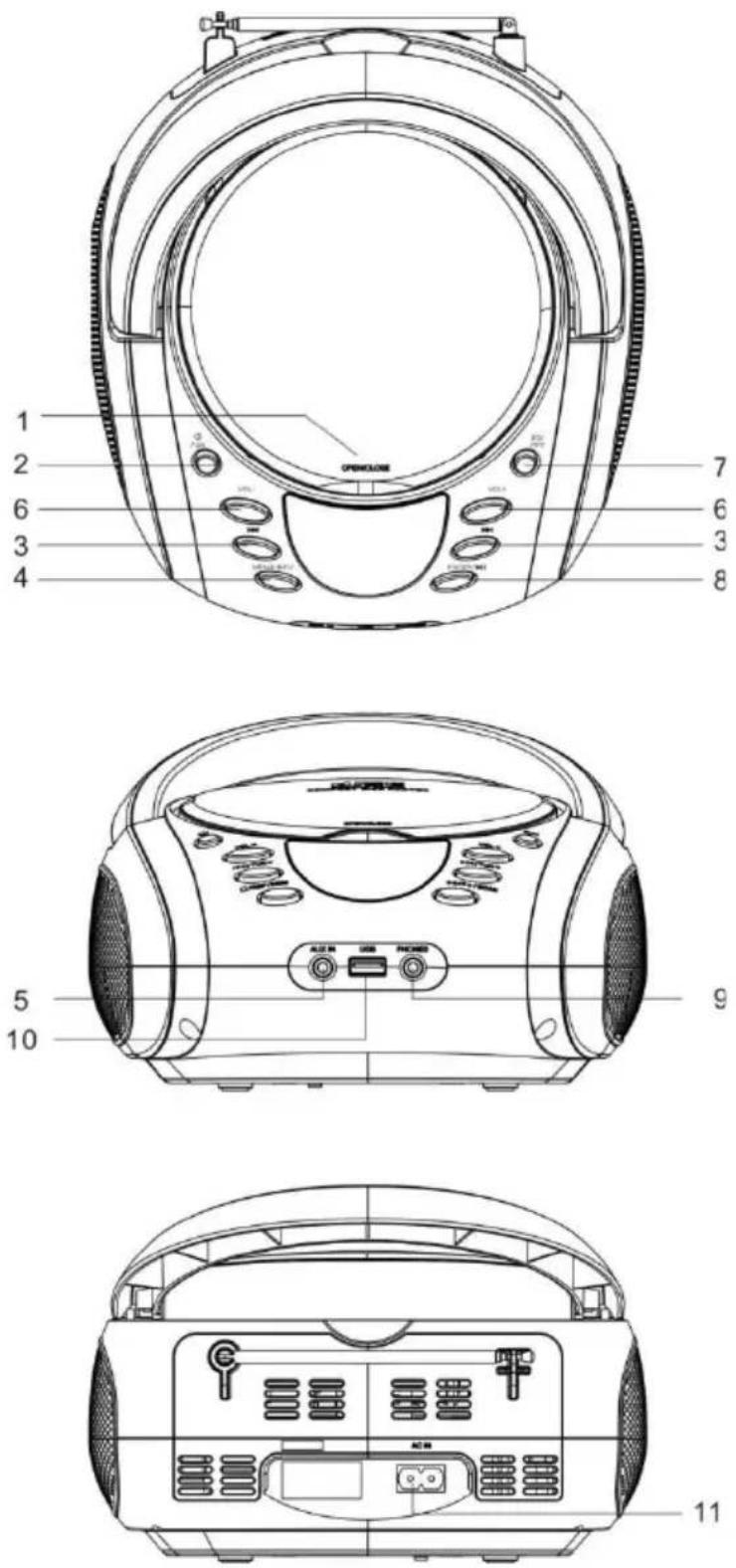 DENVER TDB10 - Função BT - 1